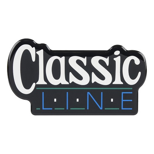 Logótipo adesivo CLASSIC LINE no guarda-lamas dianteiro para VW Golf 1 Cabriolet Classic Line série limitada (04/1991-07/1993)