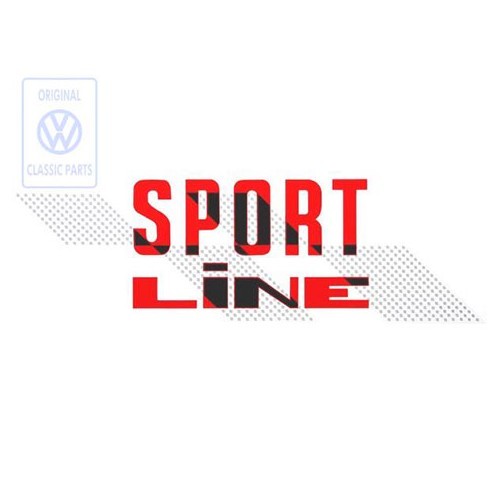  Adhesivo "Sportline" para aleta trasera derecha de Golf 1 Cabriolet - C132796 