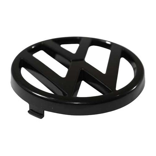  VW logo 84mm zwart radiatorrooster 7 spijlen voor VW Polo 2 86C GT G40 (09/1985-09/1989) en VW Jetta 2 (12/1983-07/1987) - C132832-1 