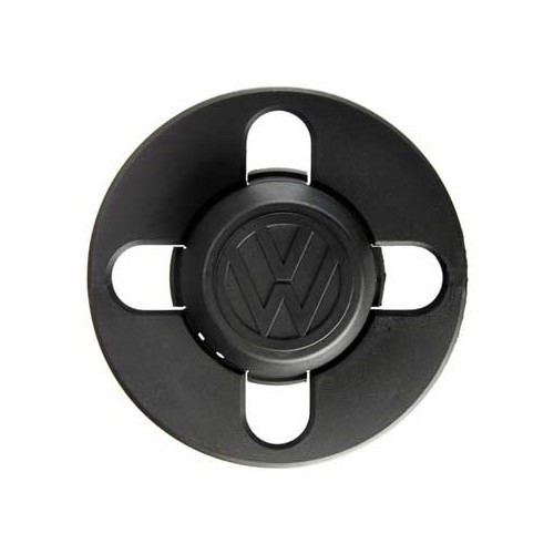 Disco coprimozzo piccolo VW in plastica nera per cerchioni in lamiera  871601171 - GL30700 