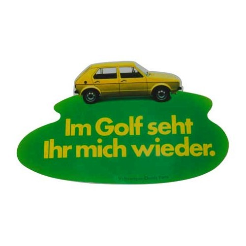     
                
                
    Adesivo VW Golf - Im Golf seht ihr mich wieder - C154234
