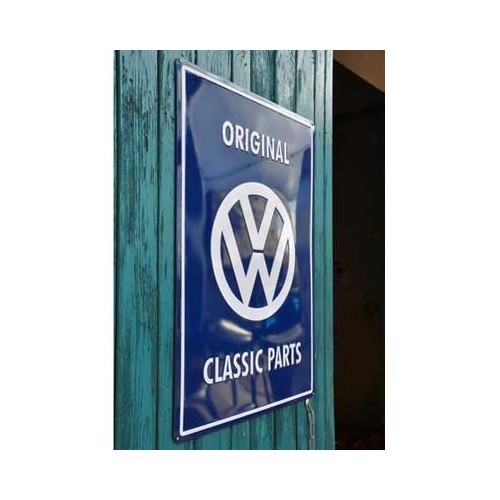 Metallschild "Original VW Classic Parts". - C168196