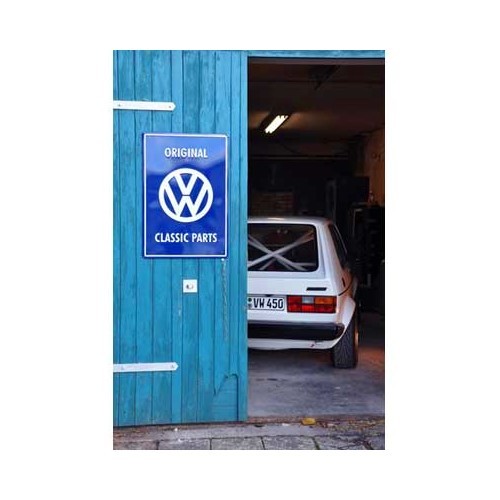 Metallschild "Original VW Classic Parts". - C168196