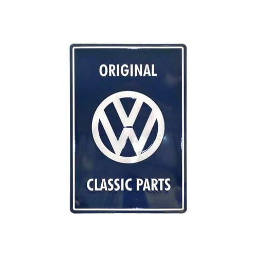 Metallschild "Original VW Classic Parts". - C168196