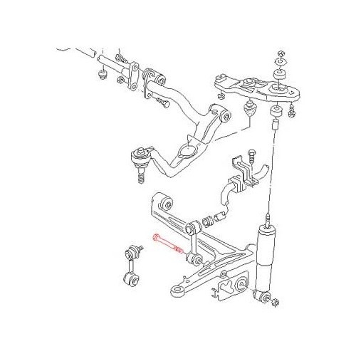 Parafuso de amortecedor frontal para VW Transporter T4 de 1990 a 1996 - C171385