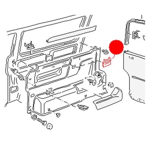 Capot no painel traseiro com banco de 3 lugares para o Transportador T4 - C173434