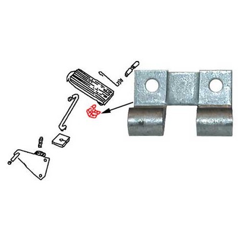 211 721 613: Piede del pedale dell'acceleratore per Combi 55 ->79 - C179905