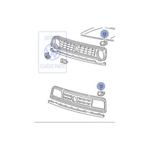  Oberer Kühlergrill-Clip für Golf 2 seit 88->. - C180121 