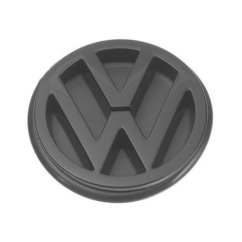  Logo VW noir satiné de centre de face arrière ou de coffre pour VW Corrado Passat B3 et Polo 2F (02/1988-07/1995) - C182968 