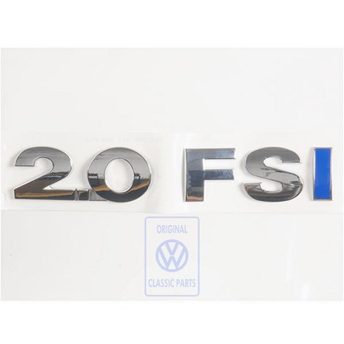  Emblema de portón trasero "2.0 FSI" para VW Touran (2003-2005) - C183880 