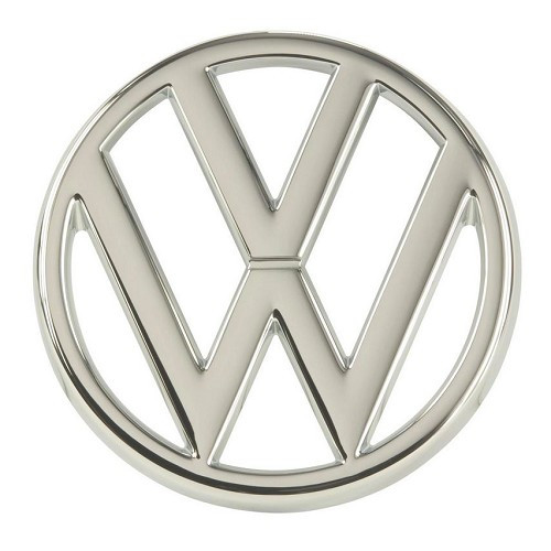 Logo VW 95mm chromé de calandre pour VW Golf 1 Berline Cabriolet Caddy et Scirocco (-1987)  - C185671