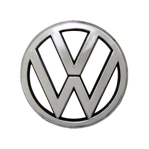 VW 95mm chroom grille logo voor VW Golf 1 Saloon Cabriolet Caddy en Scirocco (-1987) 