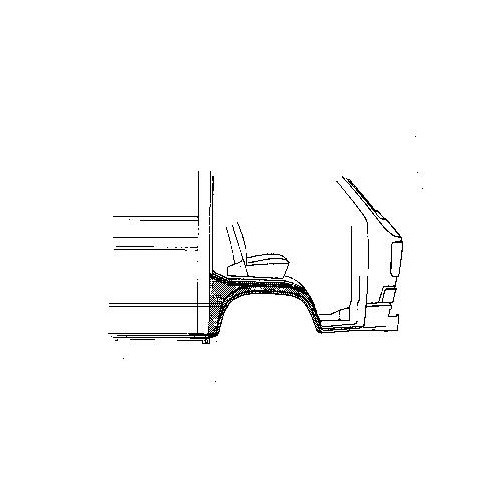 Guardabarros delantero derecho para VOLKSWAGEN Transporter T25 (05/1979-07/1992) - C197392