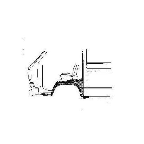 Front left wing for Transporter T3, 79 ->92 - C197464