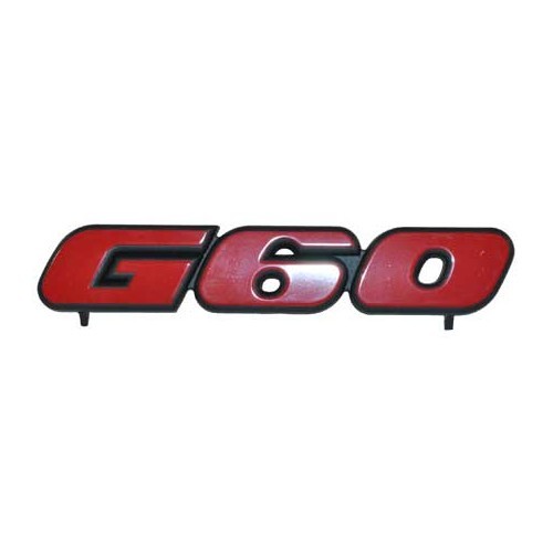 G60 radiatorrooster badge 4 spijlen voor VW Golf 2 GTI G60 (08/1988-07/1991) 