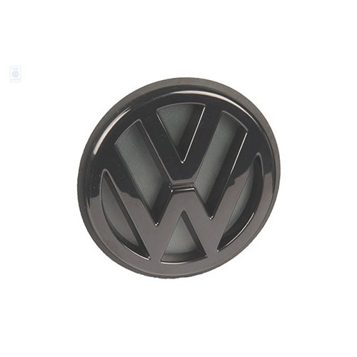  Logotipo adesivo VW preto acetinado no porta-malas traseiro para VW Vento tipo 1H2 (01/1992-07/1998) - C207985 