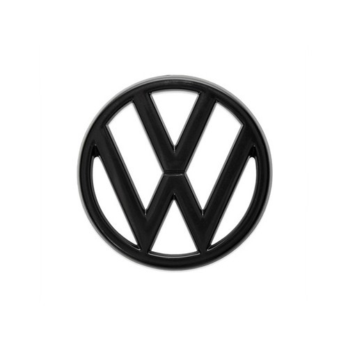 VW-Logo 95mm schwarz Kühlergrill für VW Golf 1 Limousine Cabriolet Caddy Jetta 1 und Scirocco (-1987)