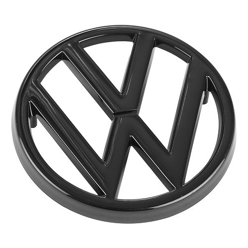  Logo VW 95mm noir de calandre pour VW Golf 1 Berline Cabriolet Caddy Jetta 1 et Scirocco (-1987) - C211114 