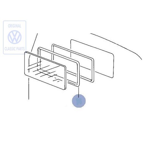  Achterspatbord strip rechts voor Passat 35i Estate tot ->1993 - C211582 