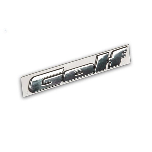 Emblème adhésif GOLF chromé de face arrière pour VW Golf 3 (08/1991-08/1998) - sans niveau de finition