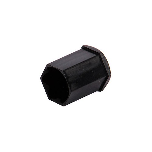 Cache long pour vis de roue plastique noir 17 mm - C220036