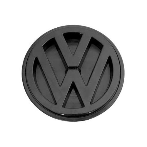  Logo VW noir de centre de face arrière pour VW Golf 2 restylée (08/1987-) - C221410 