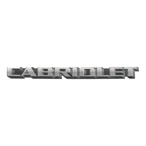  Emblema adesivo CABRIOLET para porta-bagagens do Golf 1 Cabriolet (1987-1993) - versão europeia - C242272-2 