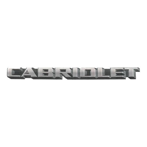 Selbstklebendes Emblem CABRIOLET für den Kofferraum des Golf 1 Cabriolet (1987-1993) - Europa-Version - C242272