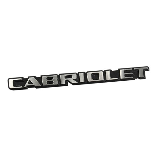 Emblema adesivo CABRIOLET para porta-bagagens do Golf 1 Cabriolet (1987-1993) - versão europeia