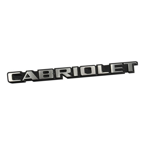 Emblema adesivo CABRIOLET per bagagliaio Golf 1 Cabriolet (1987-1993) - versione europea