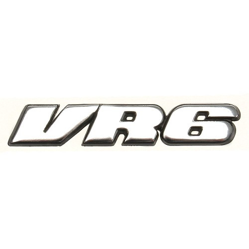 Emblème adhésif VR6 chromé de face arrière ou de coffre pour VW Golf 3 Corrado Passat B3 et B4 (04/1991-08/1997) - C243373