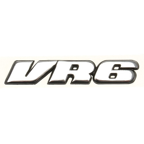 Emblema adesivo cromado VR6 para painel traseiro ou porta-bagagens para VW Golf 3 Corrado Passat B3 e B4 (04/1991-08/1997) - C243373