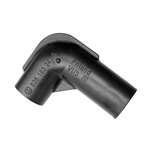 Raccord pour durites de vapeurs d'huile sur cache culbuteurs de Golf 1 - C250642