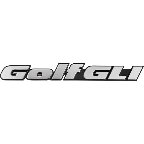     
                
                
    GOLF GLI adhesive chrome emblem on black background for VW Golf 3 GLI (07/1992-01/1997) - C259402
