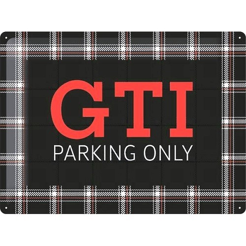     
                
                
    Decoratieve plaquette "GTi Parking Only", 30 x 40 cm - C261814
