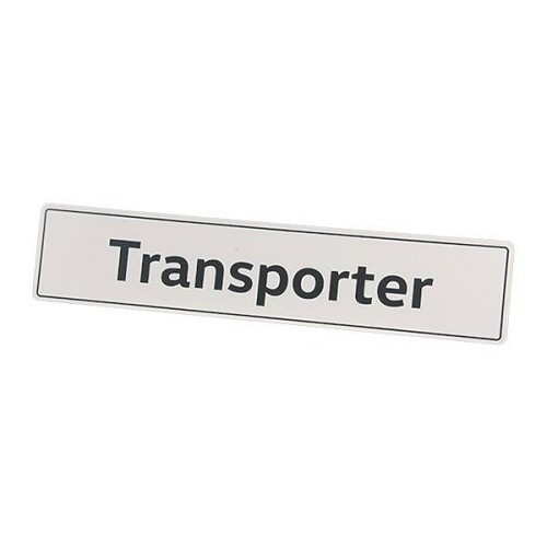  Decoratieve nummerplaat, opschrift "Transporter". - C261922 