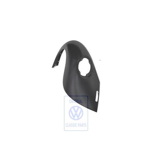  Asa traseira esquerda original "VW" com tratamento de cataforese para Volkswagen Carocha 1200 / 1303 desde 1975 - encaixe de 25 mm - C263068 