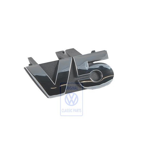  Chrom-V5-Kühlergrill-Logo für VW Golf 4 und Bora Limousine oder Variant V5 (05/1999-06/2006) – AGZ-Motor - C263095 