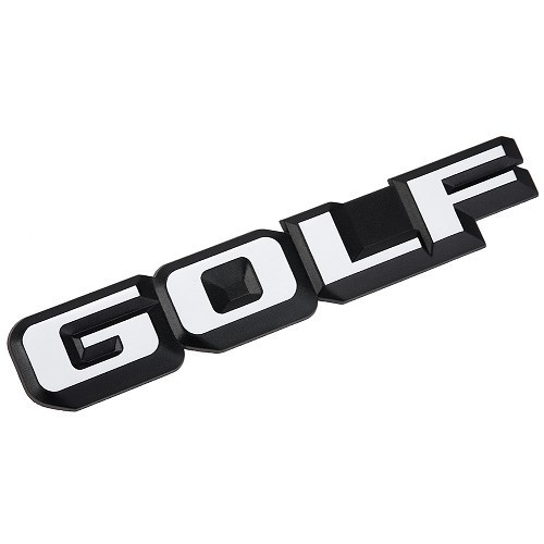     
                
                
    White GOLF emblem on black background for VW Golf 2 rear panel (-07/1987) - without trim level  - C265465
