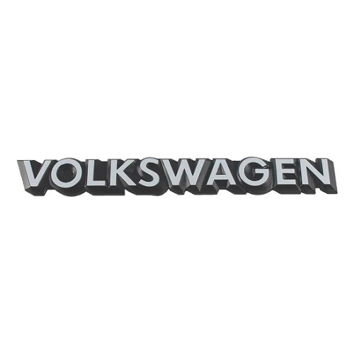  Emblema VOLKSWAGEN bianco su sfondo nero per VW Golf 2 Jetta 2 e Polo 2 86C (10/1981-09/1990) - C267817-1 