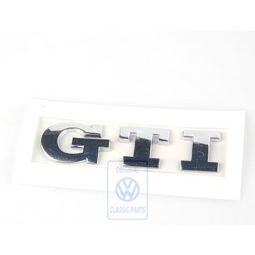  Emblema adhesivo cromado de maletero GTI para VW Golf 4 GTI Edición Especial 25 Aniversario (2002) - C269635-1 