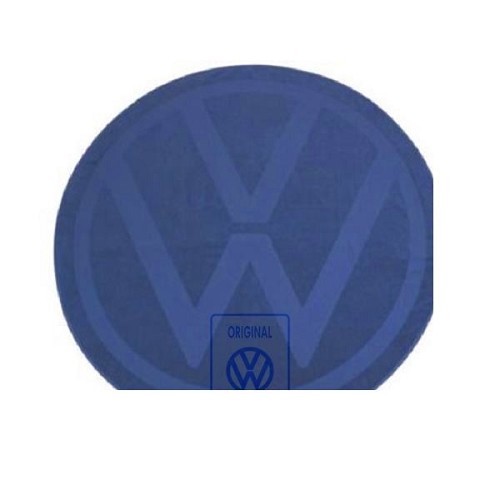  Ronde badhanddoek met VW logo - blauw - C269836 