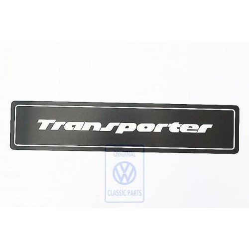 Dekorative Platte im Format eines Nummernschildes, Aufschrift "Transporter". - C272320 