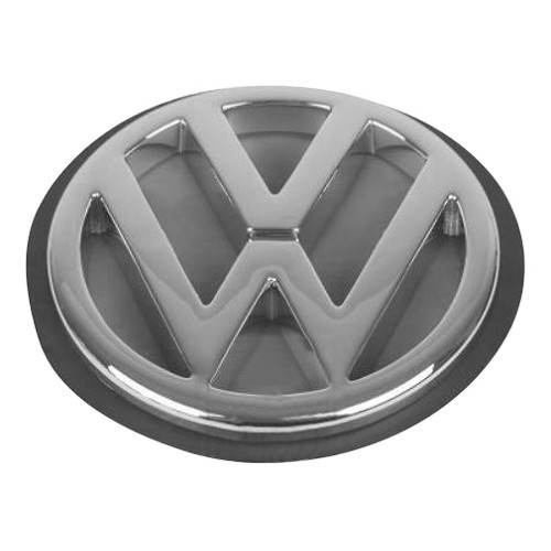 Verchroomd VW zelfklevend logo op zwarte kofferbak voor VW Golf 3 Berline Cabriolet en Variant (04/1992-08/1998) - C275557