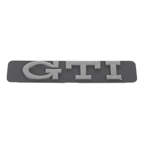 Chromen GTI-logo op zwarte achtergrond van 63 mm achtervleugelstrip voor VW Golf 3 GTI Sedan en Cabriolet (09/1991-05/1998) - C277708