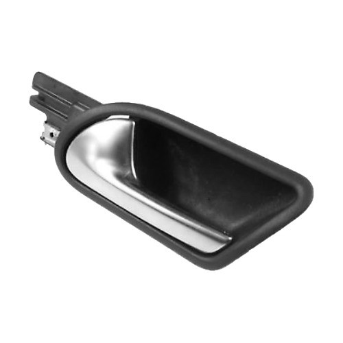  Interior left rear door handle in matt titanium black aluminum for VW Golf 5 (05/2005-09/2007) - driver's side - C289633 