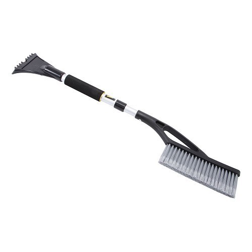 Balai brosse & Gratte-Givre avec manche aluminium télescopique - 65 à 85 cm