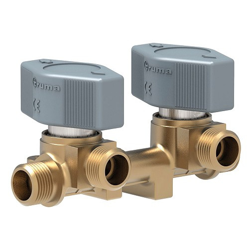2-way gas valve - for gas pipe diam: 8 mm