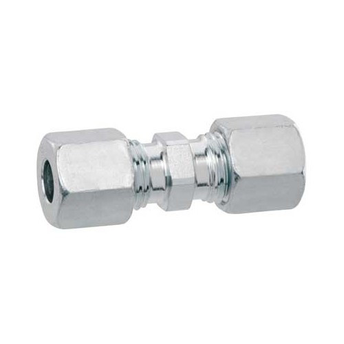 Conector doble entrada derecho para tubería de 8 mm