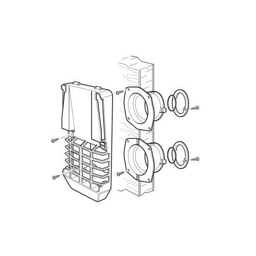 Kit ventouse court AKW2 pour chauffage S2200 TRUMA - CB10208